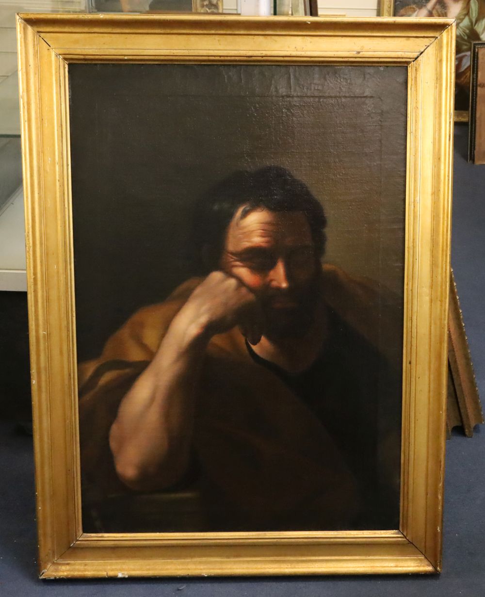 18th century German School The Philosopher 30.75 x 21.25in.